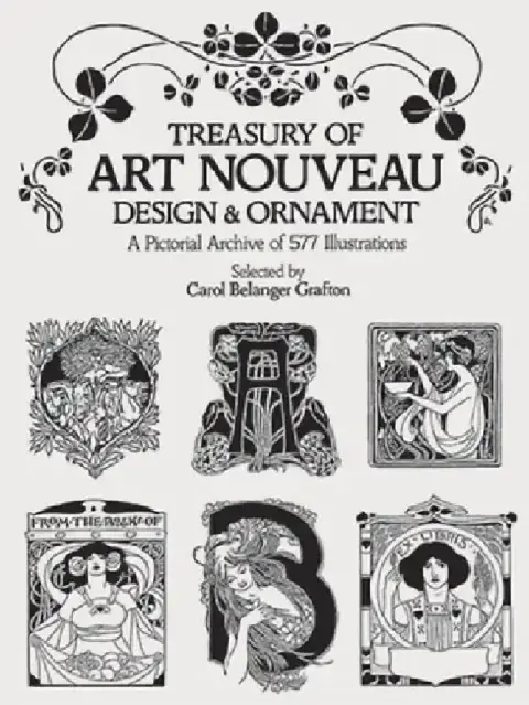 Cover of Treasury of Art Nouveau Design & Ornament