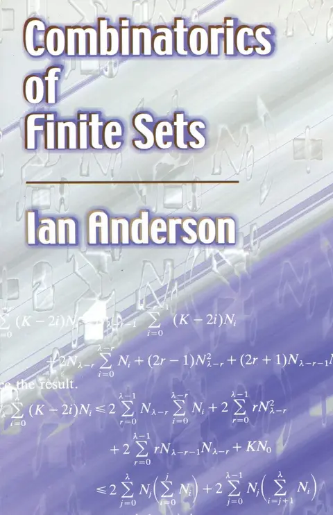 Cover of Combinatorics of Finite Sets