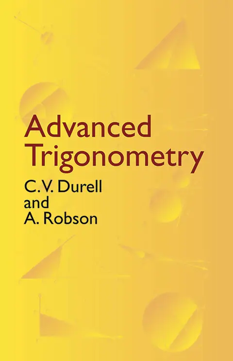 Cover of Advanced Trigonometry