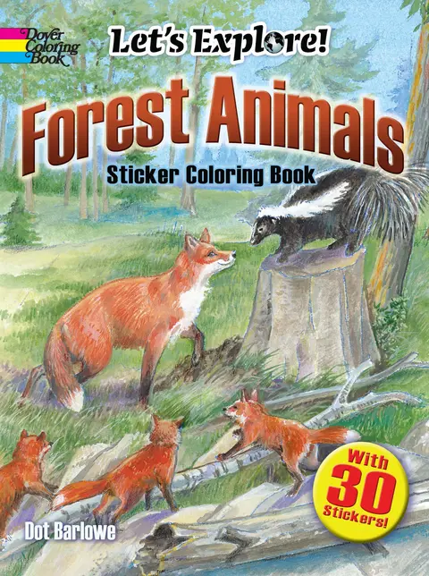 Cover of Forest Animals Sticker Coloring Book