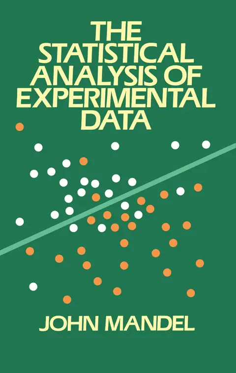 Cover of Statistical Analysis of Experimental Data