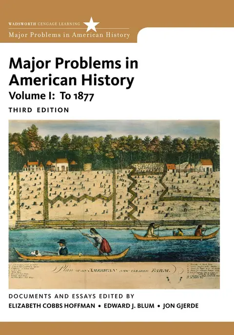 Cover of Major Problems in American History, Volume I