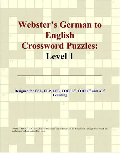 Cover of Webster's German to English Crossword Puzzles