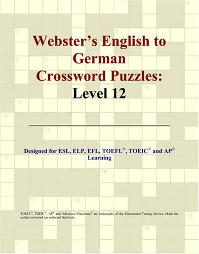 Cover of Webster's English to German Crossword Puzzles