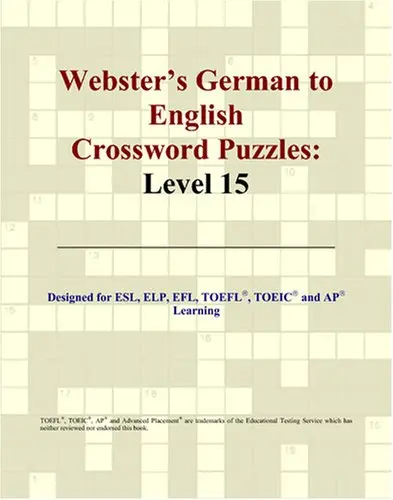 Cover of Webster's German to English Crossword Puzzles