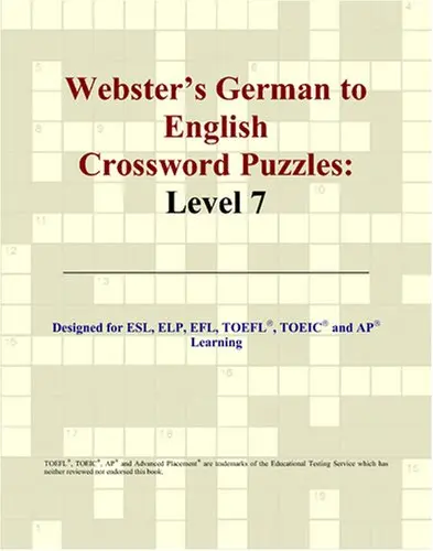 Cover of Webster's German to English Crossword Puzzles