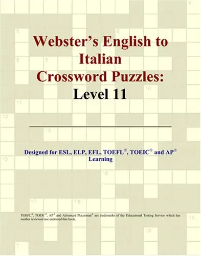 Cover of Webster's English to Italian Crossword Puzzles