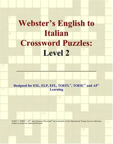 Cover of Webster's English to Italian Crossword Puzzles