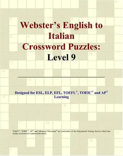 Cover of Webster's English to Italian Crossword Puzzles