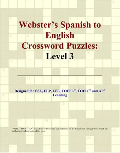 Cover of Webster's Spanish to English Crossword Puzzles