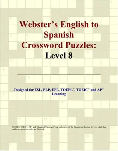 Cover of Webster's English to Spanish Crossword Puzzles