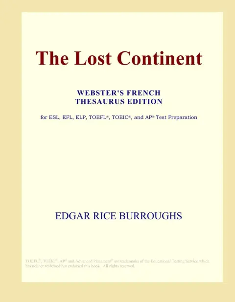 Cover of The Lost Continent