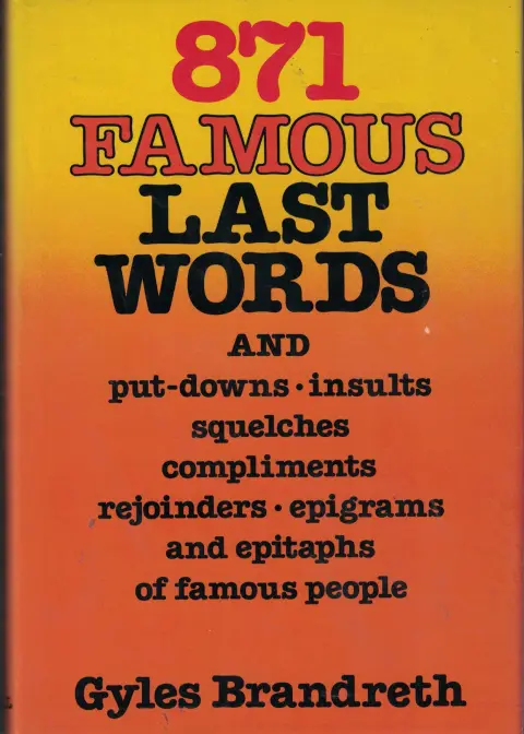 Cover of 871 Famous Last Words