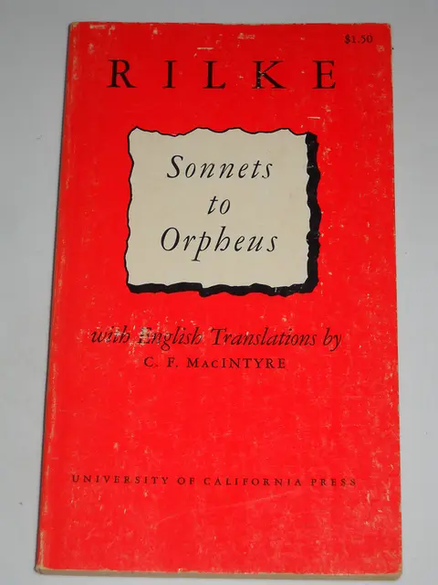 Cover of Sonnets to Orpheus