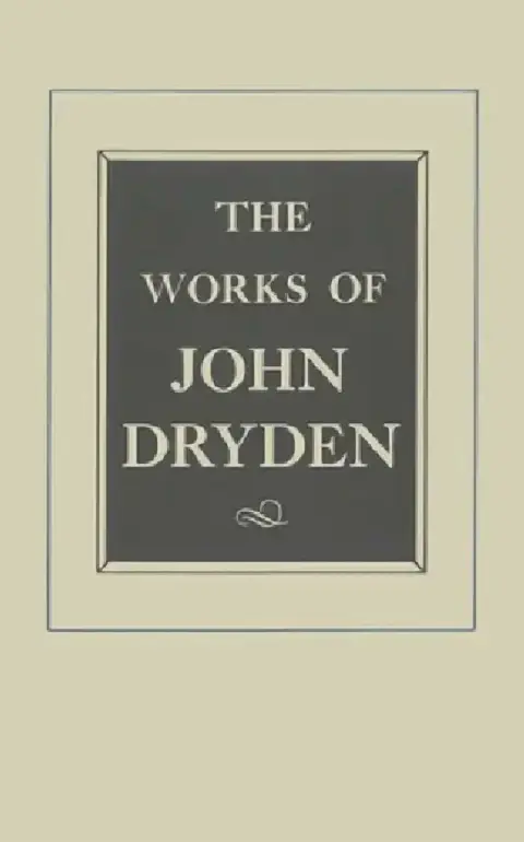Cover of The Works of John Dryden, Volume XVII