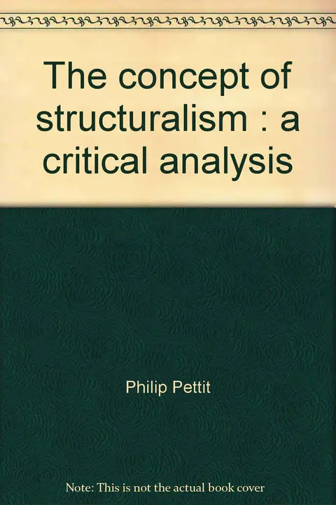 Cover of The concept of structuralism