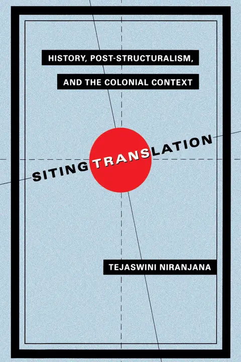 Cover of Siting Translation