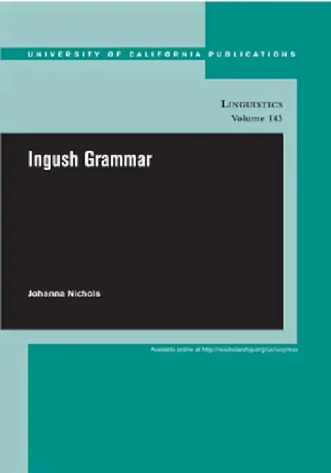 Cover of Ingush Grammar