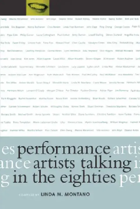 Cover of Performance Artists Talking in the Eighties