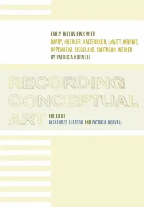 Cover of Recording Conceptual Art