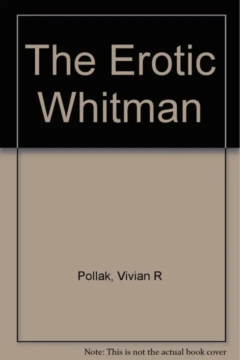Cover of The Erotic Whitman