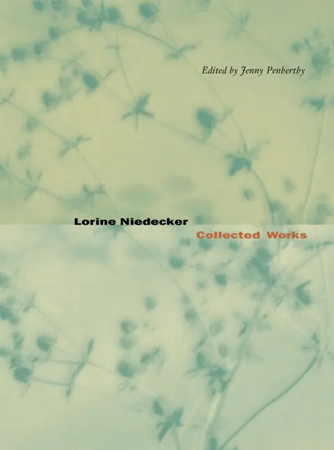 Cover of Lorine Niedecker