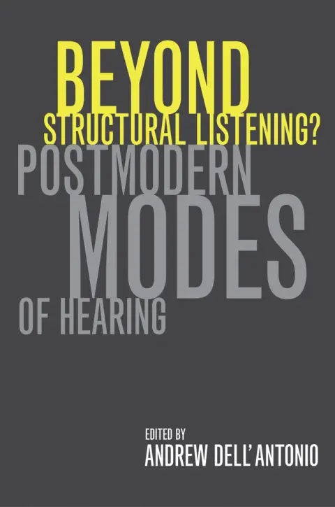 Cover of Beyond Structural Listening?