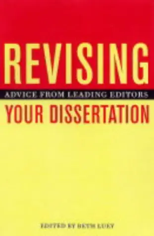 Cover of Revising Your Dissertation