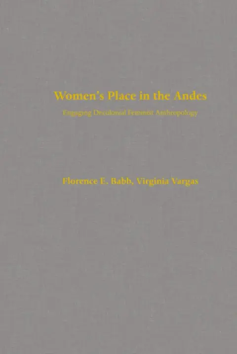 Cover of Women's Place in the Andes