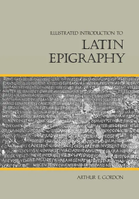 Cover of Illustrated Introduction to Latin Epigraphy
