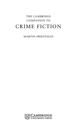 Cover of The Cambridge Companion to Crime Fiction
