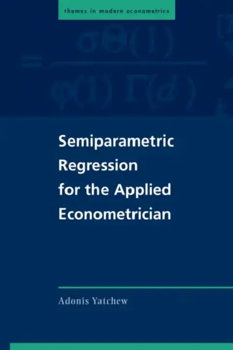Cover of Semiparametric Regression for the Applied Econometrician