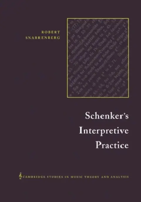 Cover of Schenker's Interpretive Practice