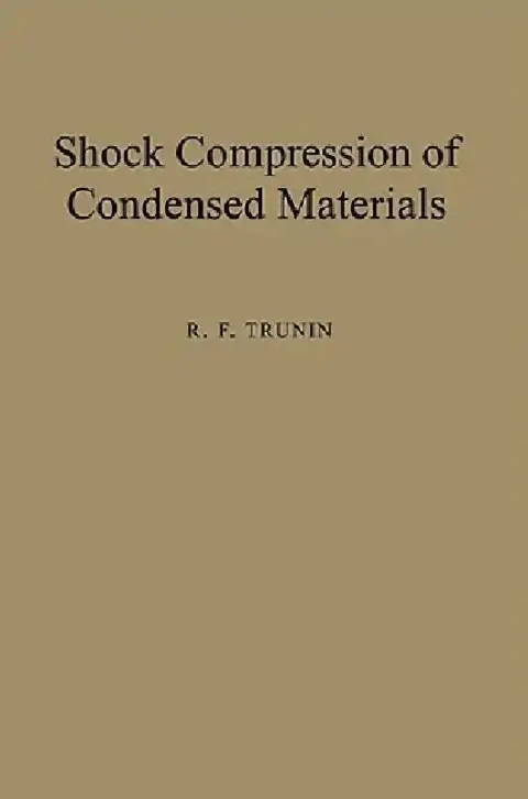Cover of Shock Compression of Condensed Materials