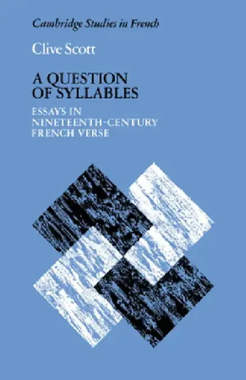 Cover of A Question of Syllables