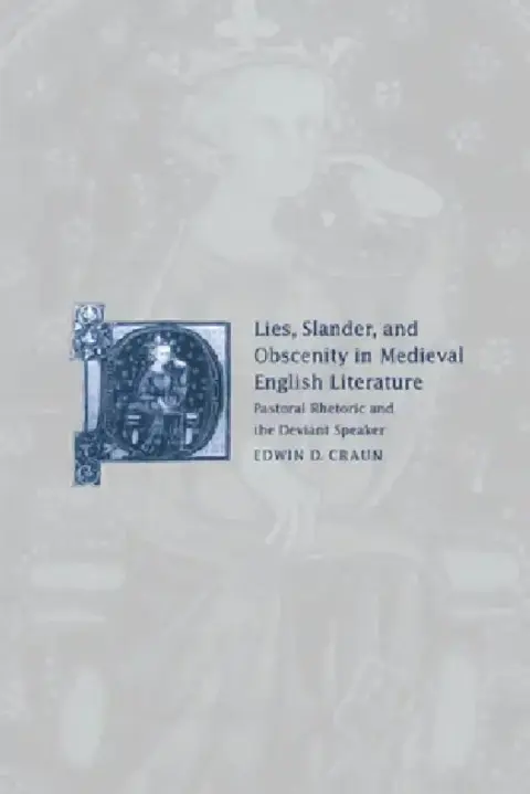 Cover of Lies, Slander and Obscenity in Medieval English Literature