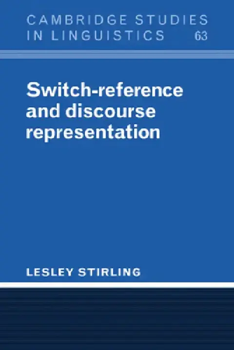 Cover of Switch-Reference and Discourse Representation