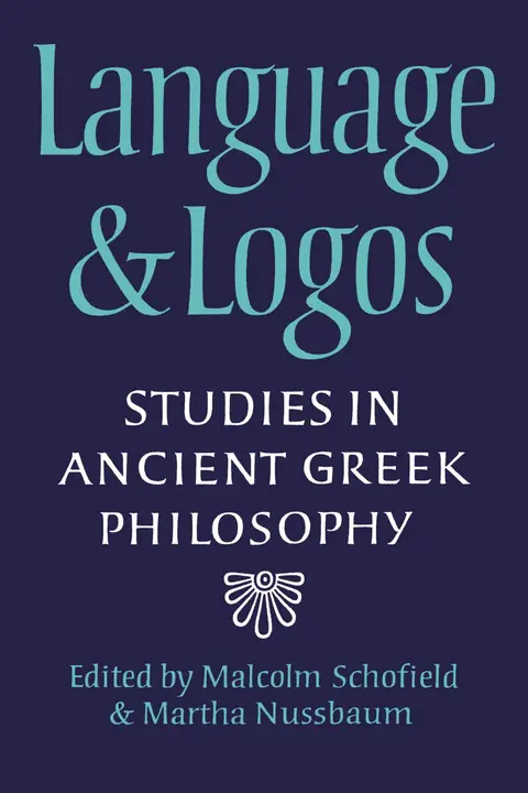 Cover of Language and Logos