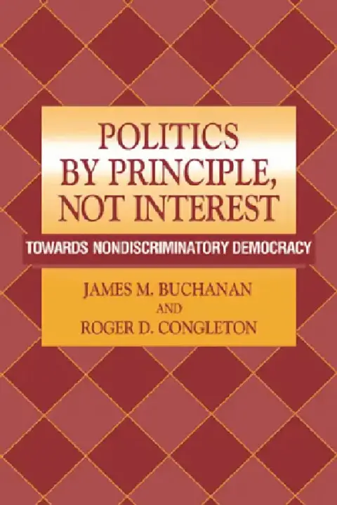 Cover of Politics by Principle, Not Interest