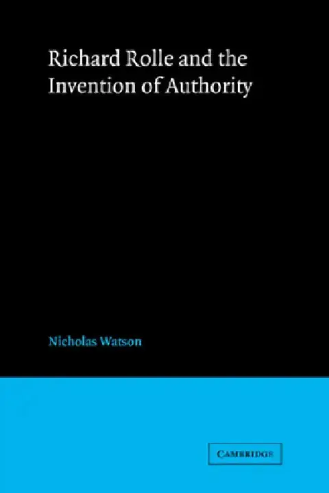 Cover of Richard Rolle and the Invention of Authority