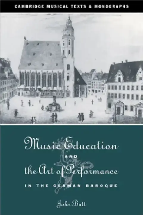 Cover of Music Education and the Art of Performance in the German Baroque