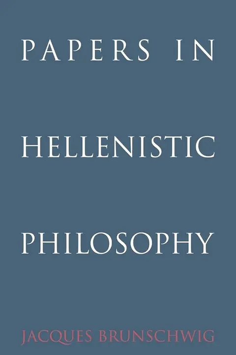 Cover of Papers in Hellenistic Philosophy