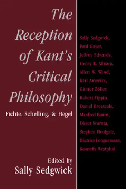 Cover of The Reception of Kant's Critical Philosophy