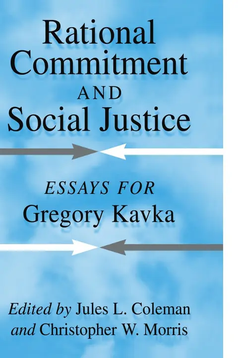 Cover of Rational Commitment and Social Justice