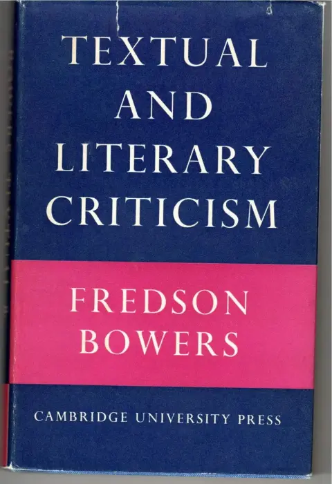 Cover of Textual and Literary Criticism