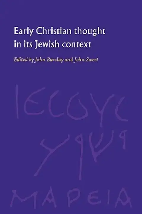 Cover of Early Christian Thought in Its Jewish Context