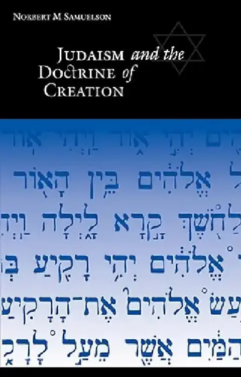 Cover of Judaism and the Doctrine of Creation