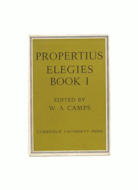 Cover of Propertius