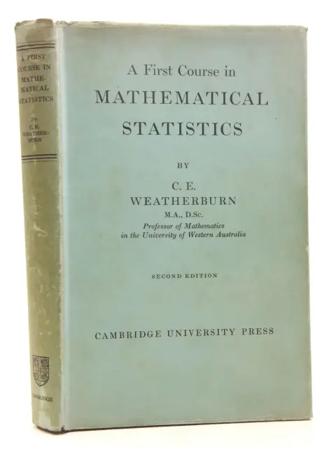 Cover of A First Course Mathematical Statistics