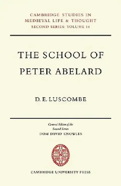 Cover of The School of Peter Abelard